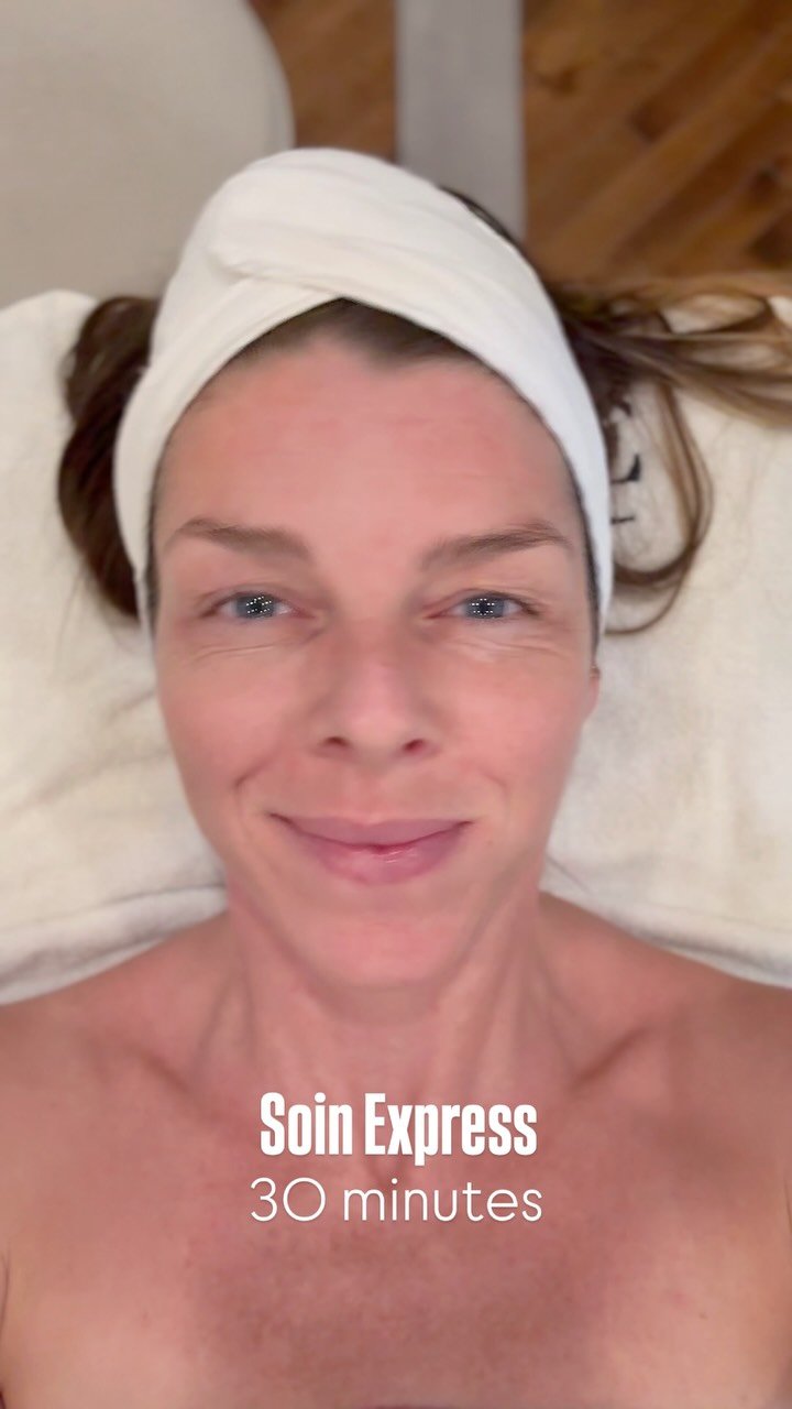 ✨ Pas le temps pour un long soin ? J’ai ce qu’il vous faut !

⏱️ Le Soin Express – 30 minutes
Le petit coup de boost dont votre peau avait besoin, même quand votre agenda déborde.

Au programme :
🫧 Nettoyage
✨ Exfoliation
🤍 Masque
Le tout adapté aux besoins de votre peau du moment ! 

30 minutes pour nettoyer, réveiller l’éclat et prendre soin de votre peau. Avant un événement, à la pause déjeuner, après une journée chargée, venez vous ressourcer en un temps express. 

📍 Body Spa Montréal
💌 Réservez votre Soin Express via le lien en bio.

#soinexpress #soinvisage #skincaremtl #estheticiennemontreal #peausaine montrealbeauty selfcare