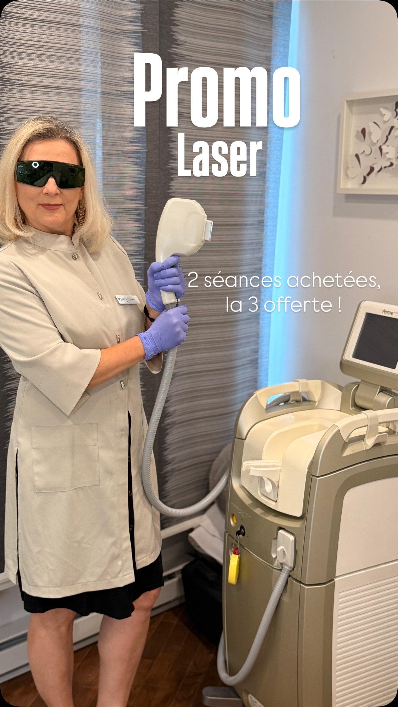 ❄️ WINTER IS COMING… et c’est le moment de penser au laser !

Pour une peau plus douce tout l’hiver, profitez de notre offre spéciale :

✨ 2 séances de laser achetées = la 3e OFFERTE ! ✨

Oui, votre 3e séance est offerte. 🤍

⏰ Mais attention : l’offre est valable seulement 10 jours !

C’est le moment de commencer votre parcours laser ou de poursuivre vos séances à prix avantageux.
Consultation gratuite. Paiement directement sur place. 

📍 Body Spa
💌 Réservez votre rendez-vous dès maintenant via Bodyspa.ca

#laserhairremoval #epilationlaser #bodyspamontreal #montreal #epilation soinsesthetiques